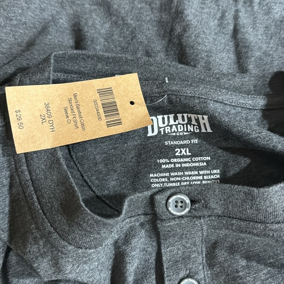 Men’s Duluth Trading Standard Fit Short Sleeve Henley - Picture 2 of 4